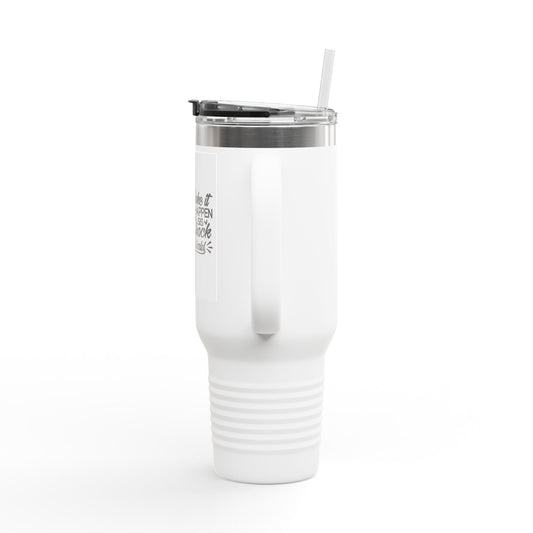 Stay Inspired and Hydrated with This Custom Insulated Travel Mug, 40oz