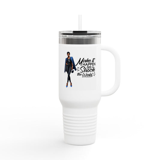 Stay Inspired and Hydrated with This Custom Insulated Travel Mug, 40oz