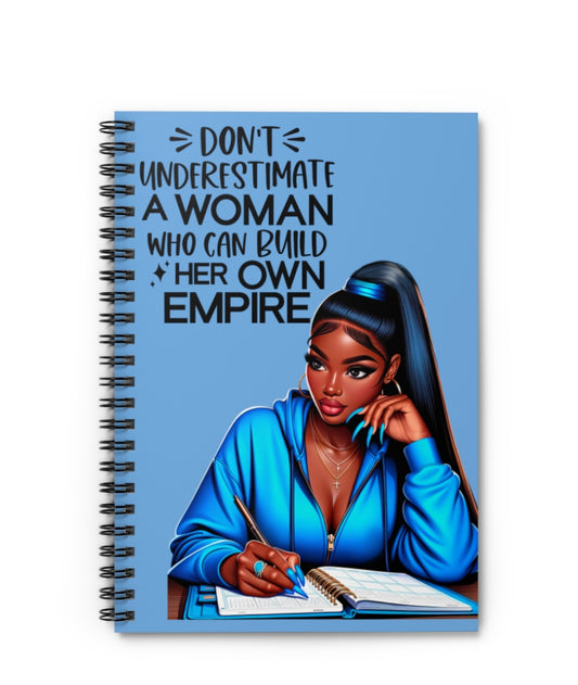 Black Girl Inspirational Ruled Notebook – Journal, Diary, African American Stationery