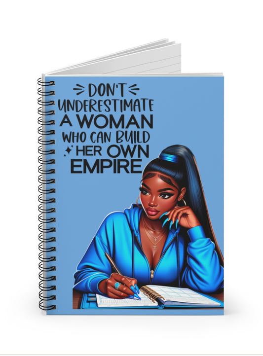 Black Girl Inspirational Ruled Notebook – Journal, Diary, African American Stationery